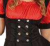 GP88908 – Hexe Halloween Kostüm Zauberhafter – Größe: 36 - 38 (S), 38 - 40 (M), 42 - 44 (L) – Farbe: Rot