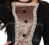 GP88911 – Viktorianische Puppe Kleid Schleife – Größe: 36 - 38 (S), 38 - 40 (M), 42 - 44 (L) – Farbe: Schwarz