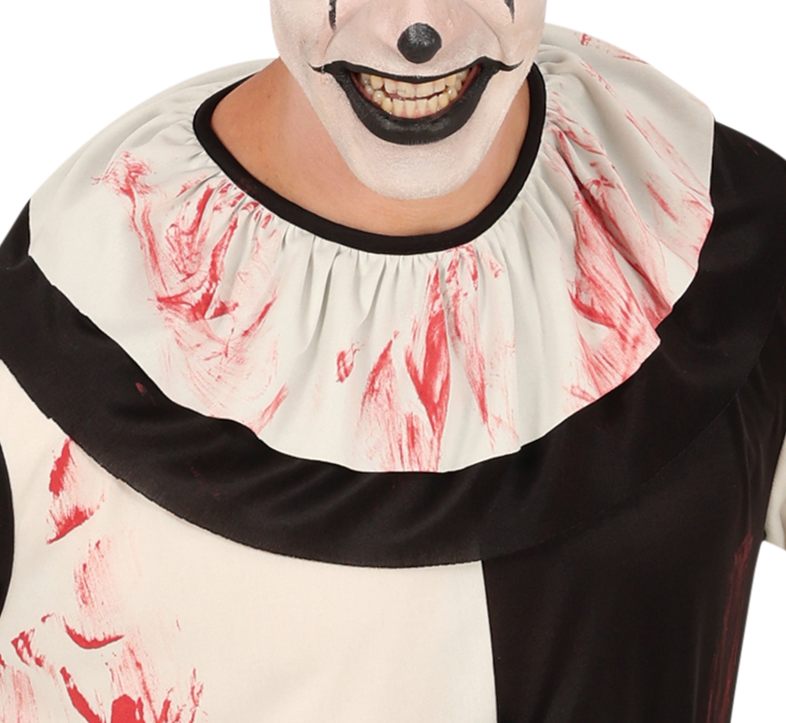 GP88914 – Clown Halloween Kostüm Furchterregend – Größe: 48 - 50 (M), 52 - 54 (L) – Farbe: Weiß