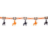 GP8891 – Hexe Halloween Girlande Schwarz Orange – Farbe: Schwarz