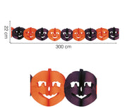 Kürbis Girlande 300 cm Halloween Deko, Bild 2
