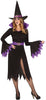 GP88922 – Hexen Halloween Kleid Hut Zauberkunst – Größe: 36 - 38 (S), 38 - 40 (M), 42 - 44 (L) – Farbe: Schwarz