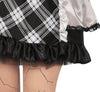 GP88925 – Halloween Puppenkostüm Kariert – Größe: 36 - 38 (S), 38 - 40 (M), 42 - 44 (L) – Farbe: Schwarz