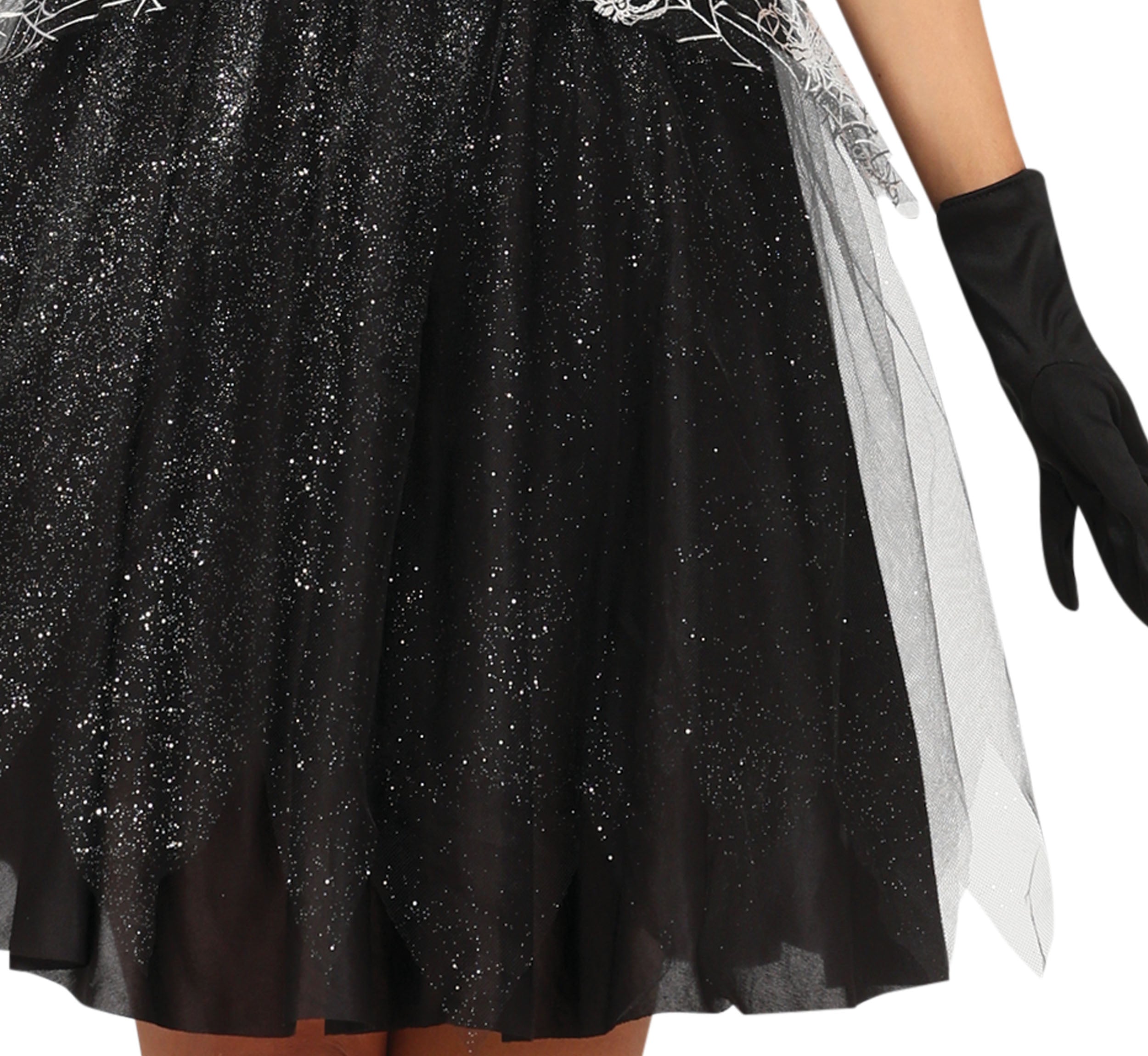 GP88933 – Hexen Halloween Kostüm Schwarzes Zauber – Größe: 36 - 38 (S), 38 - 40 (M), 42 - 44 (L) – Farbe: Schwarz