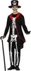 GP88936 – Skelett Halloween Anzug Schwarz Rot – Größe: 46 - 48 (S), 48 - 50 (M), 52 - 54 (L) – Farbe: Schwarz