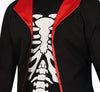 GP88936 – Skelett Halloween Anzug Schwarz Rot – Größe: 46 - 48 (S), 48 - 50 (M), 52 - 54 (L) – Farbe: Schwarz
