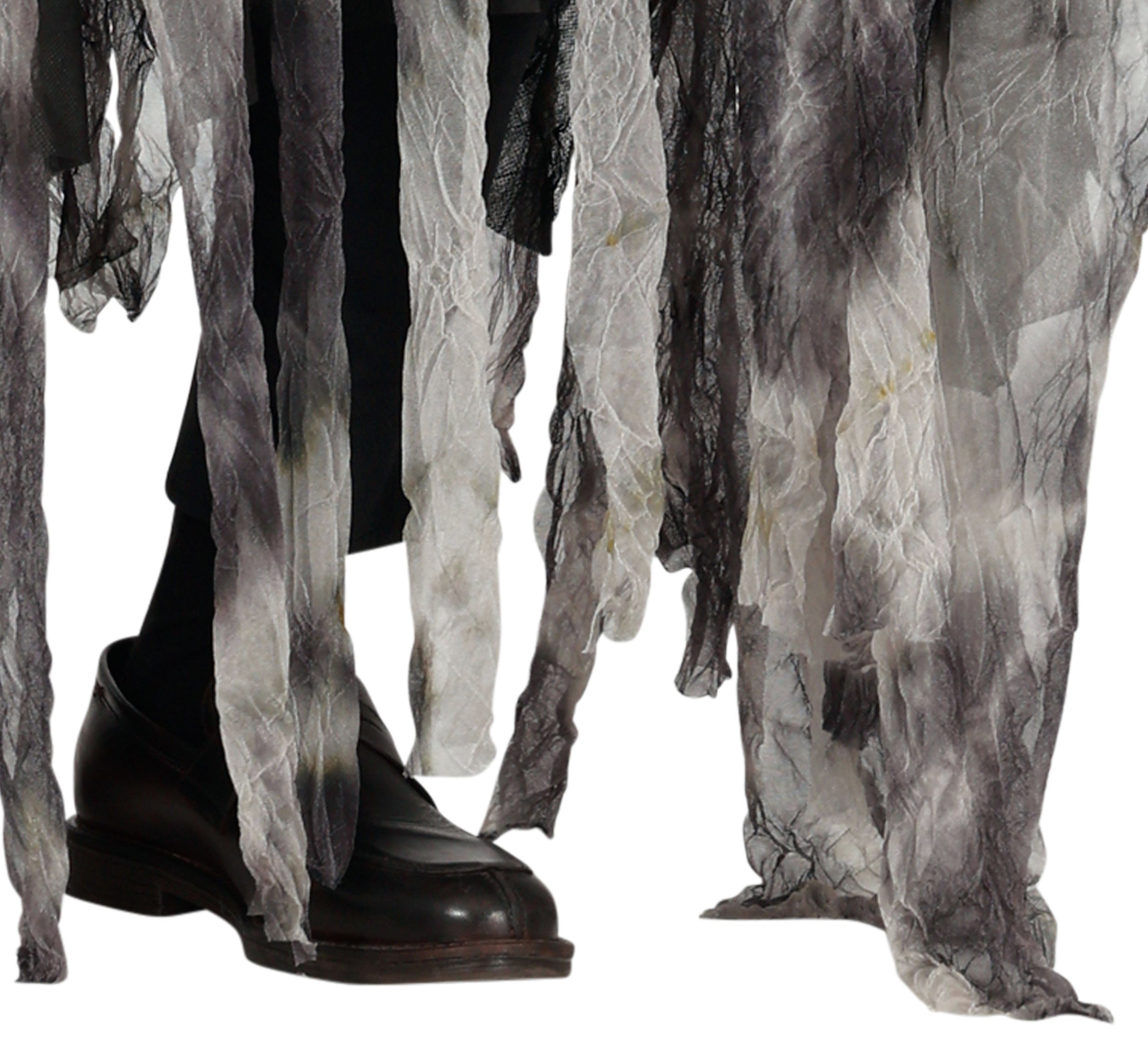 GP88939 – Gespenst Halloween Kapuzenkostüm Tunika – Größe: 52 - 54 (L) – Farbe: Grau