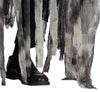 GP88939 – Gespenst Halloween Kapuzenkostüm Tunika – Größe: 52 - 54 (L) – Farbe: Grau
