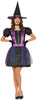 GP88945 – Hexe Halloween Nacht Sternenzauber – Größe: 36 - 38 (S), 38 - 40 (M), 42 - 44 (L) – Farbe: Schwarz