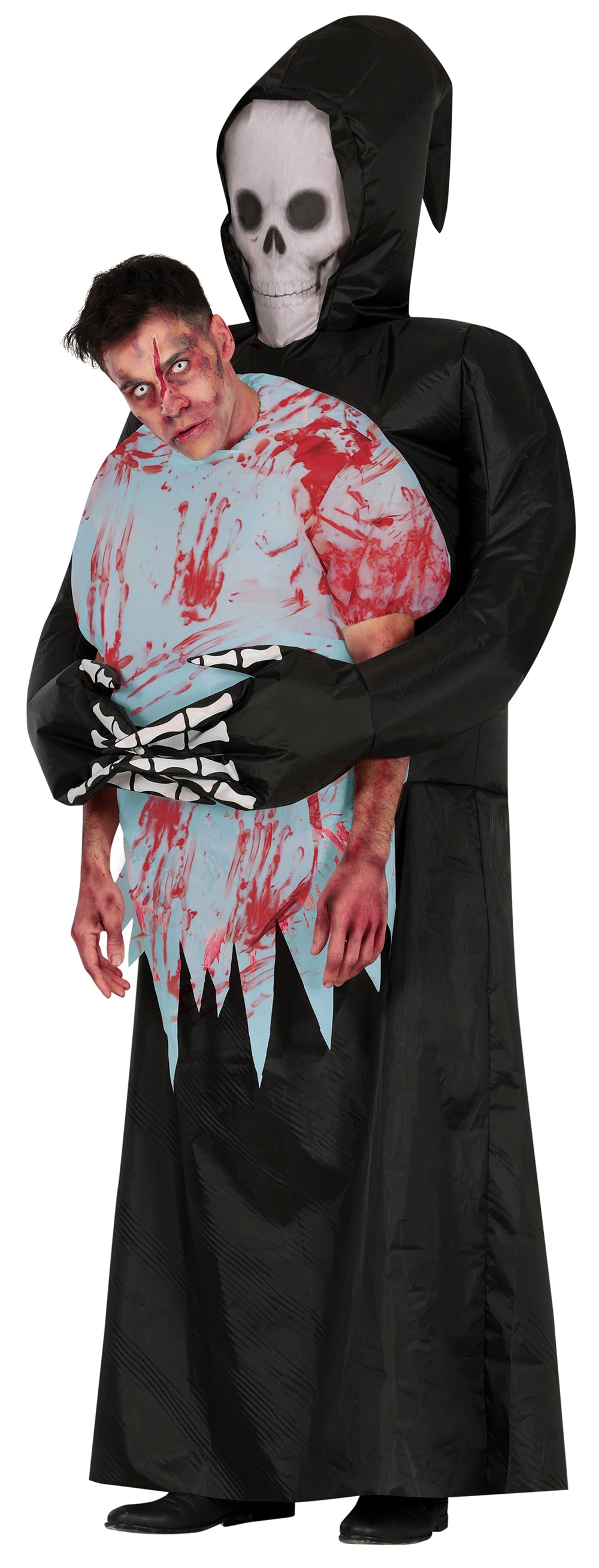 GP88948 – Halloween Skelett Geisterkostüm – Größe: 52 - 54 (L) – Farbe: Blau