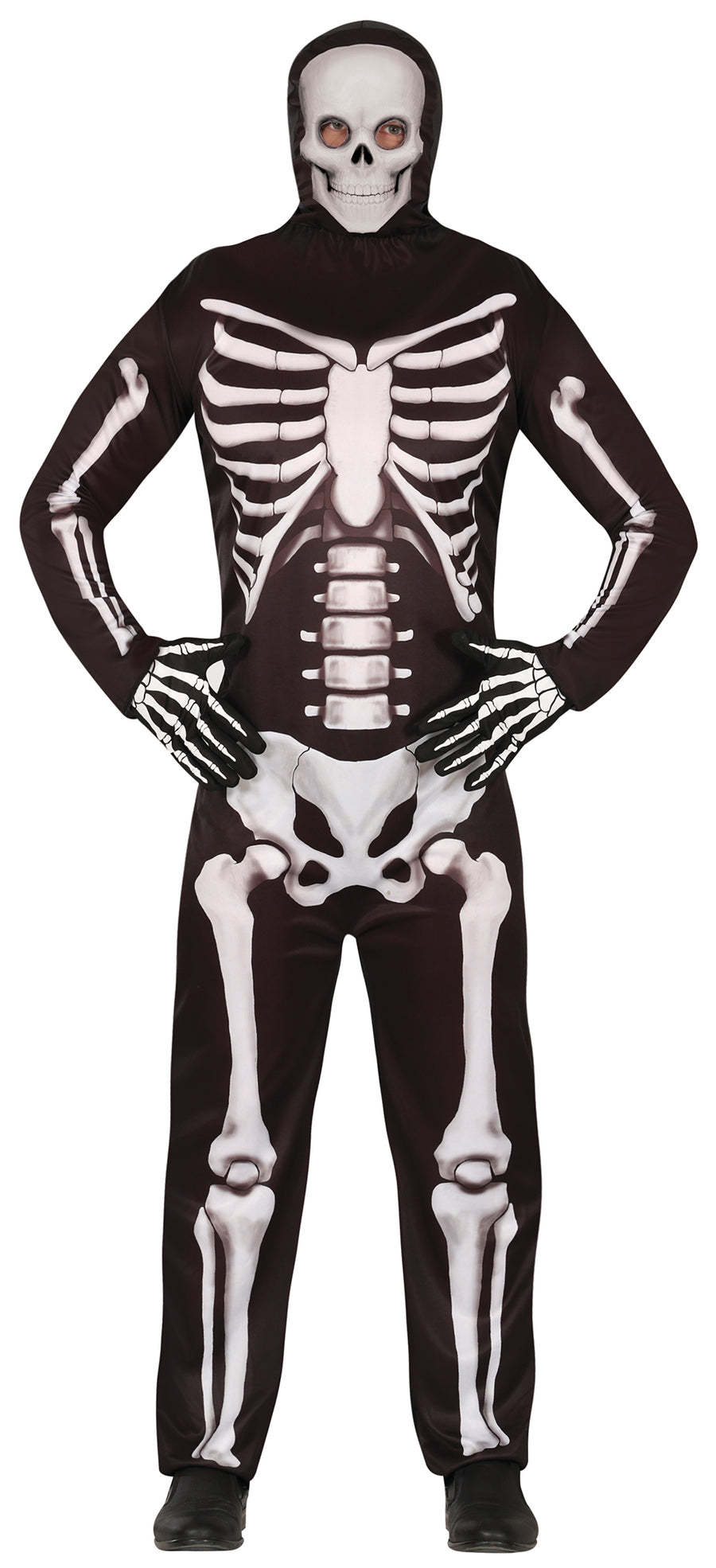 Skelett Halloween Kapuzenanzug Kostüm
