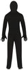 GP88955 – Skelett Halloween Kapuzenanzug Kostüm – Größe: 48 - 50 (M), 52 - 54 (L) – Farbe: Schwarz
