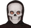 GP88955 – Skelett Halloween Kapuzenanzug Kostüm – Größe: 48 - 50 (M), 52 - 54 (L) – Farbe: Schwarz