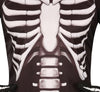 GP88955 – Skelett Halloween Kapuzenanzug Kostüm – Größe: 48 - 50 (M), 52 - 54 (L) – Farbe: Schwarz
