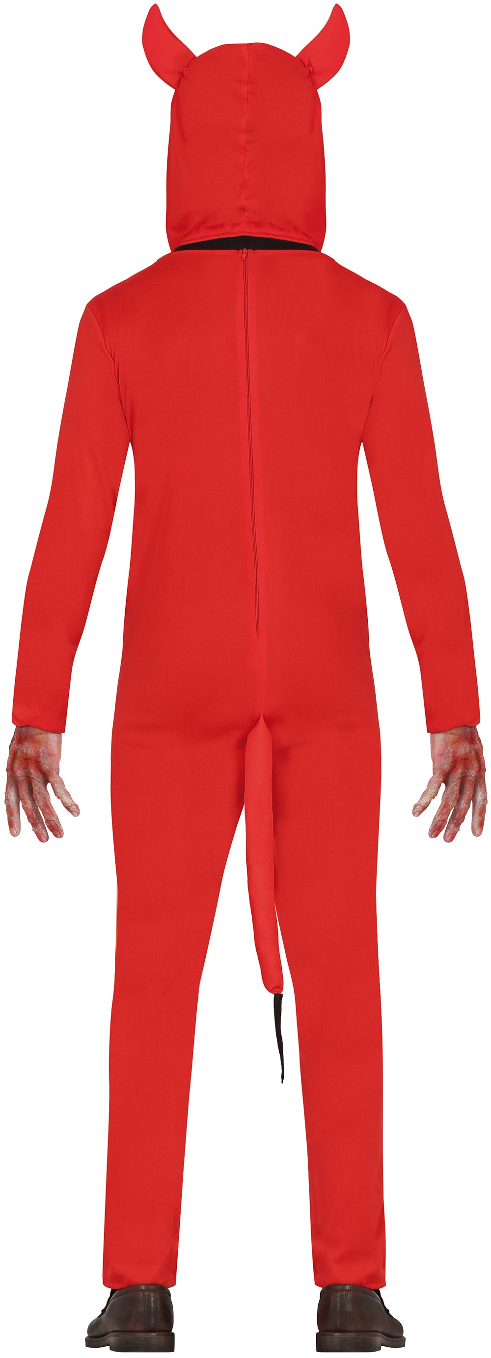 GP88957 – Halloween Dämon Kapuzenoutfit – Größe: 48 - 50 (M), 52 - 54 (L) – Farbe: Rot
