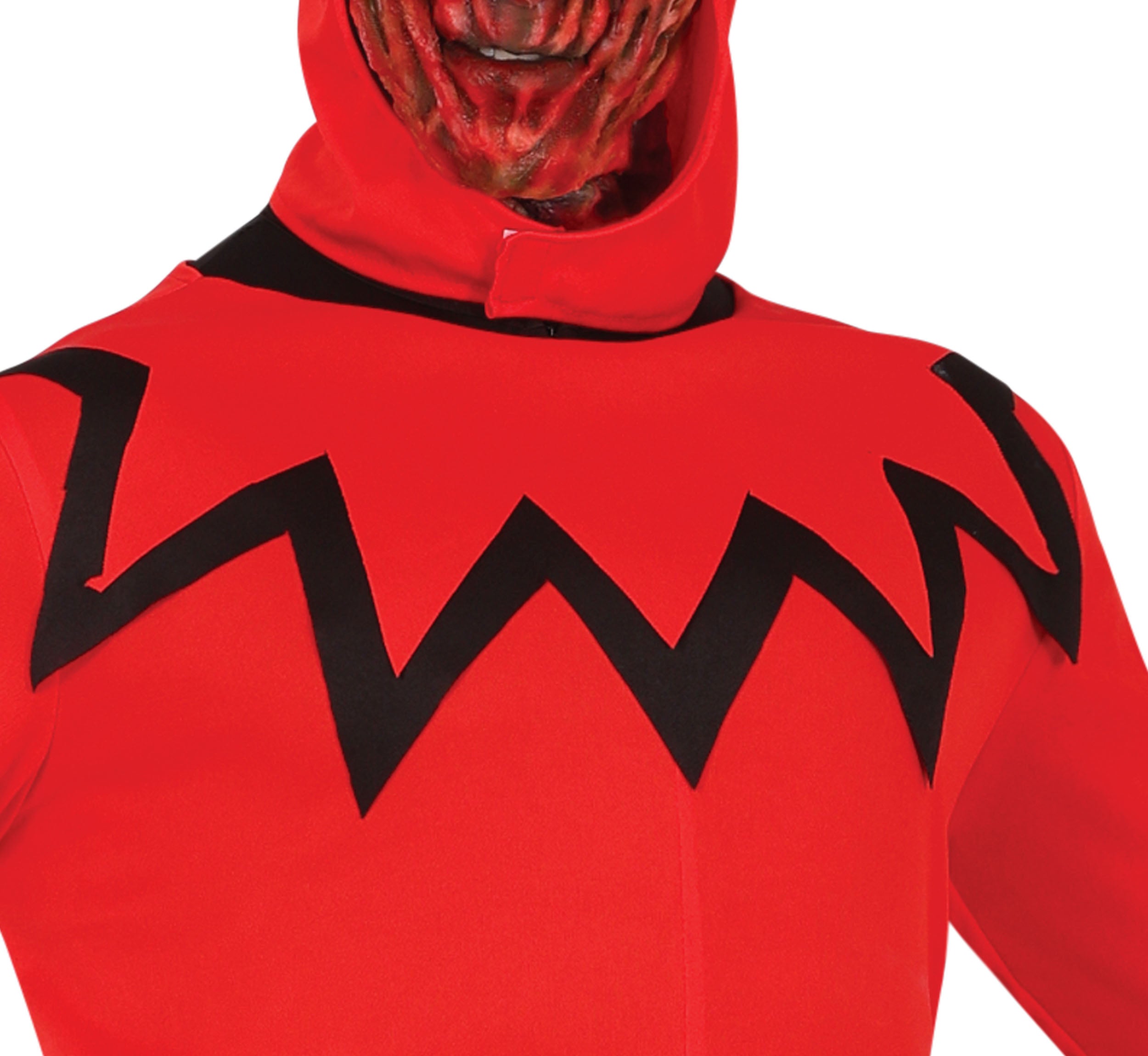 GP88957 – Halloween Dämon Kapuzenoutfit – Größe: 48 - 50 (M), 52 - 54 (L) – Farbe: Rot