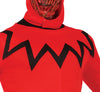GP88957 – Halloween Dämon Kapuzenoutfit – Größe: 48 - 50 (M), 52 - 54 (L) – Farbe: Rot