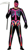 GP88961 – Skelett Halloween Neon Anzug Bunter – Größe: 48 - 50 (M), 52 - 54 (L) – Farbe: Mehrfarbig