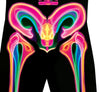 GP88961 – Skelett Halloween Neon Anzug Bunter – Größe: 48 - 50 (M), 52 - 54 (L) – Farbe: Mehrfarbig