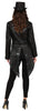 GP88964 – Pailletten Frack Schwarz Partyjacke – Größe: 38 - 40 (M), 42 - 44 (L) – Farbe: Schwarz