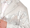 GP88973 – Pailletten Frack Silber Glanz – Größe: 48 - 50 (M), 52 - 54 (L) – Farbe: Silber