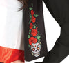 GP88982 – Tag Der Toten Catrina Halloween – Größe: 36 - 38 (S), 38 - 40 (M), 42 - 44 (L) – Farbe: Schwarz / Weiß