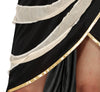 GP88992 – Aegyptische Koenigin Halloween Kostuem – Größe: 38 - 40 (M), 42 - 44 (L) – Farbe: Weiß / Schwarz