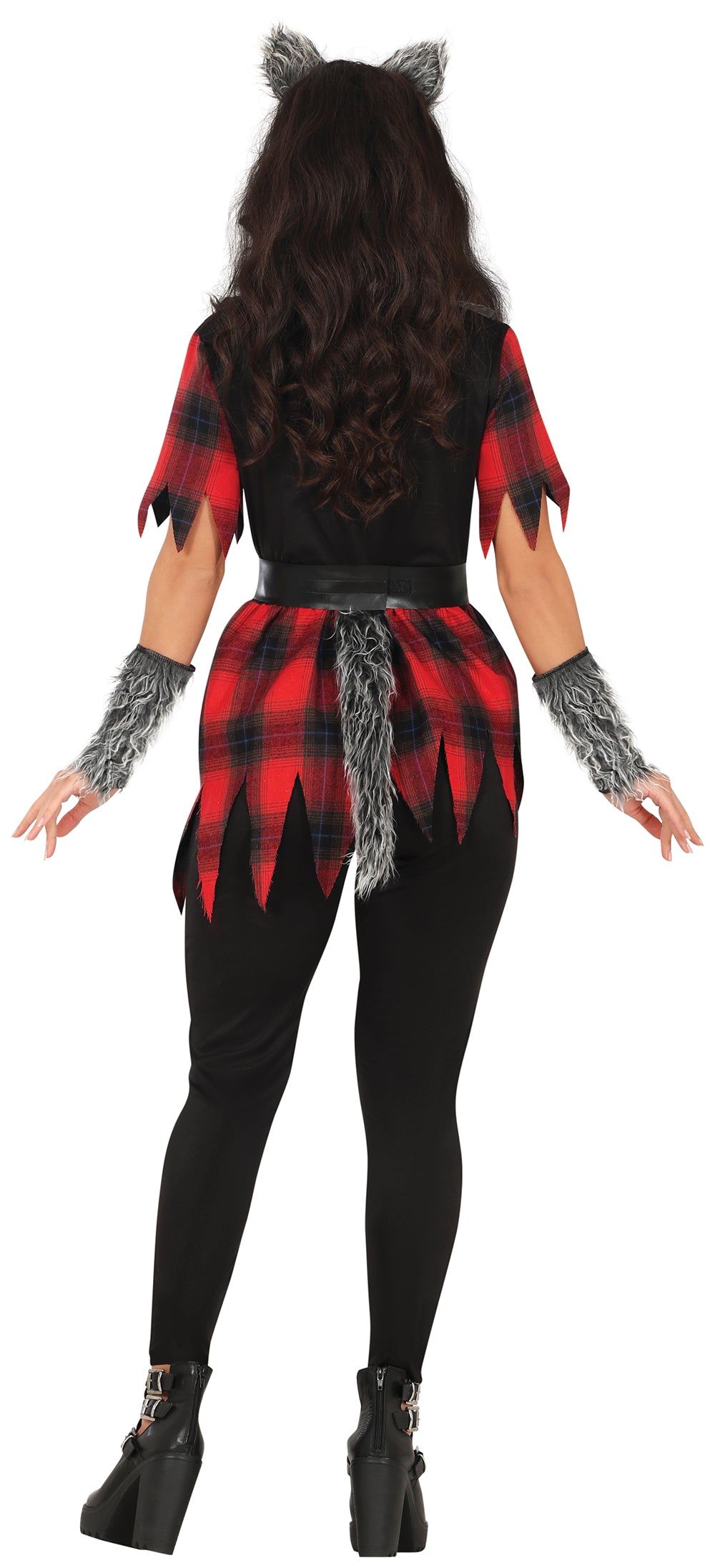 GP88994 – Werwolf Halloween Abenteuerfigur Kostüm – Größe: 38 - 40 (M), 42 - 44 (L) – Farbe: Rot / Schwarz