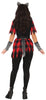 GP88994 – Werwolf Halloween Abenteuerfigur Kostüm – Größe: 38 - 40 (M), 42 - 44 (L) – Farbe: Rot / Schwarz