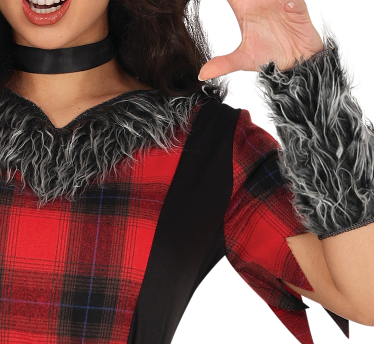 GP88994 – Werwolf Halloween Abenteuerfigur Kostüm – Größe: 38 - 40 (M), 42 - 44 (L) – Farbe: Rot / Schwarz