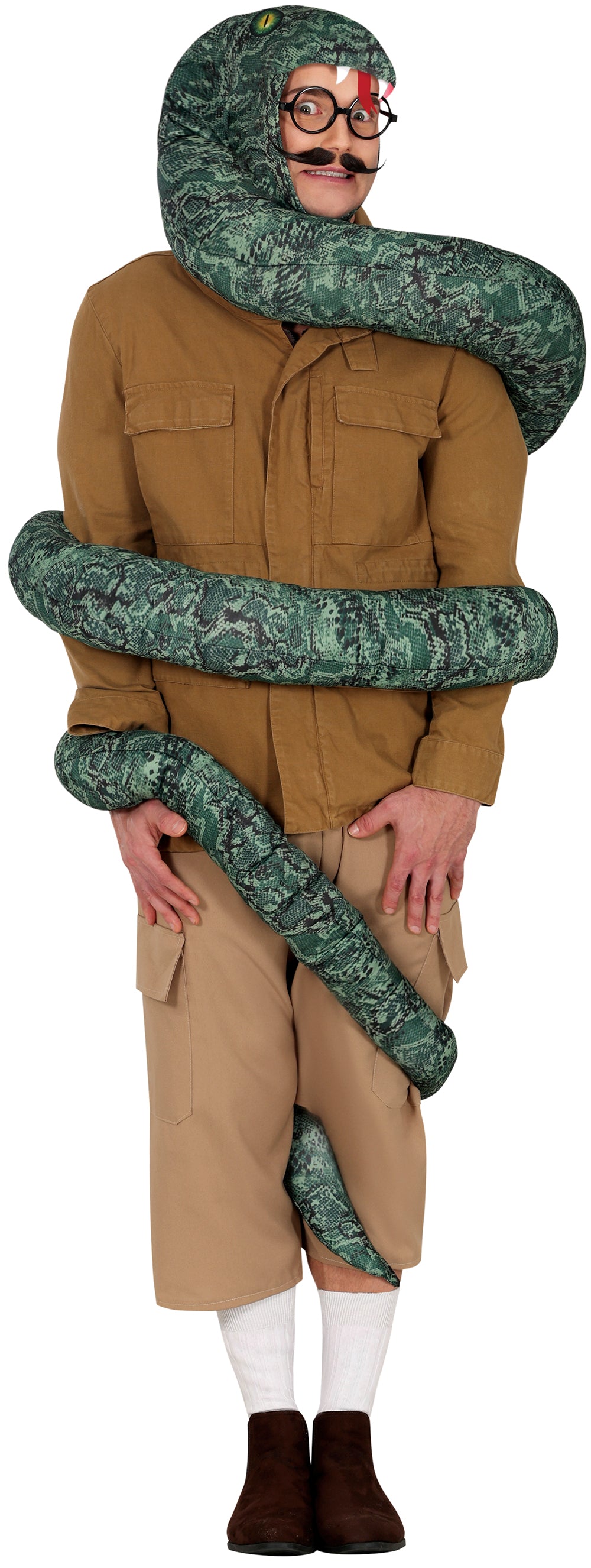 GP88996 – Tier Halloween Kostüm Schlangenabenteuer – Größe: 52 - 54 (L) – Farbe: GrÜn