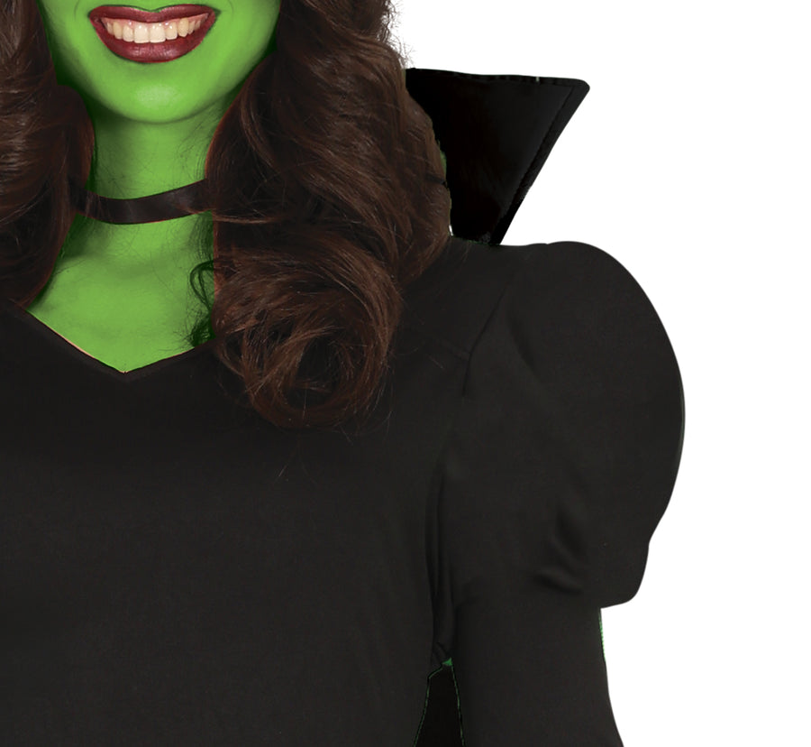 GP89000 – Hexen Halloween Outfit Magische – Größe: 38 - 40 (M), 42 - 44 (L) – Farbe: Schwarz, Ansicht 2
