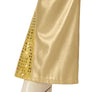GP89002 – Disco Glamour Outfit Goldene Glanzoptik – Größe: 36 - 38 (S), 38 - 40 (M), 42 - 44 (L) – Farbe: Gold