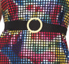 GP89010 – Disco Glamour 70s Style Bunte – Größe: 36 - 38 (S), 38 - 40 (M), 42 - 44 (L) – Farbe: Mehrfarbig