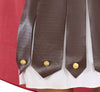 GP89021 – Roemische Kriegerin Kostuem Karneval – Größe: 36 - 38 (S), 38 - 40 (M), 42 - 44 (L) – Farbe: Braun / Weiß