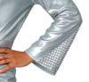 GP89050 – Disco Glamour 70s Style 70er Jahre – Größe: 48 - 50 (M), 52 - 54 (L) – Farbe: Silber