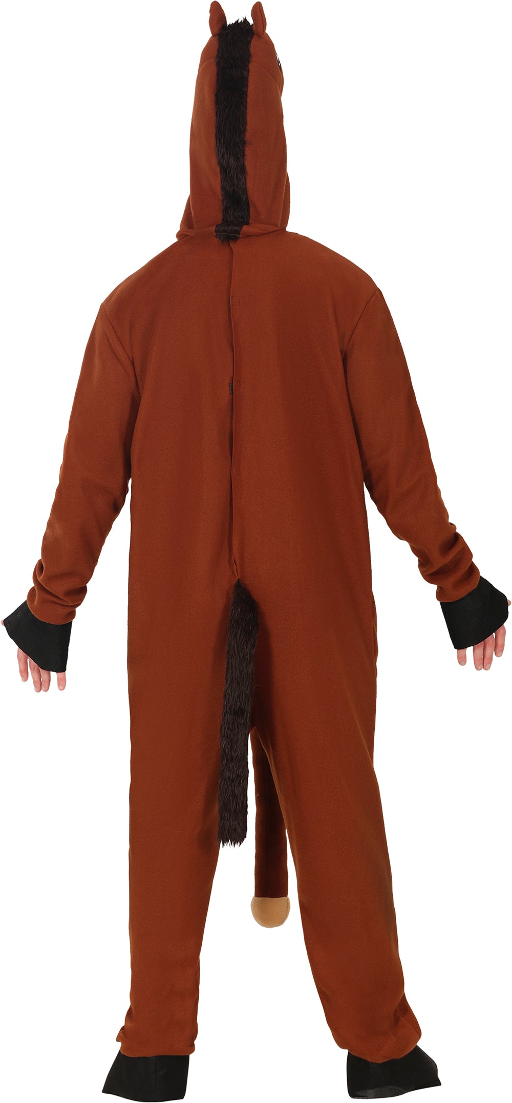 GP89053 – Tierisch Lustige Pferde-Party Jumpsuit – Größe: 48 - 50 (M), 52 - 54 (L) – Farbe: Braun