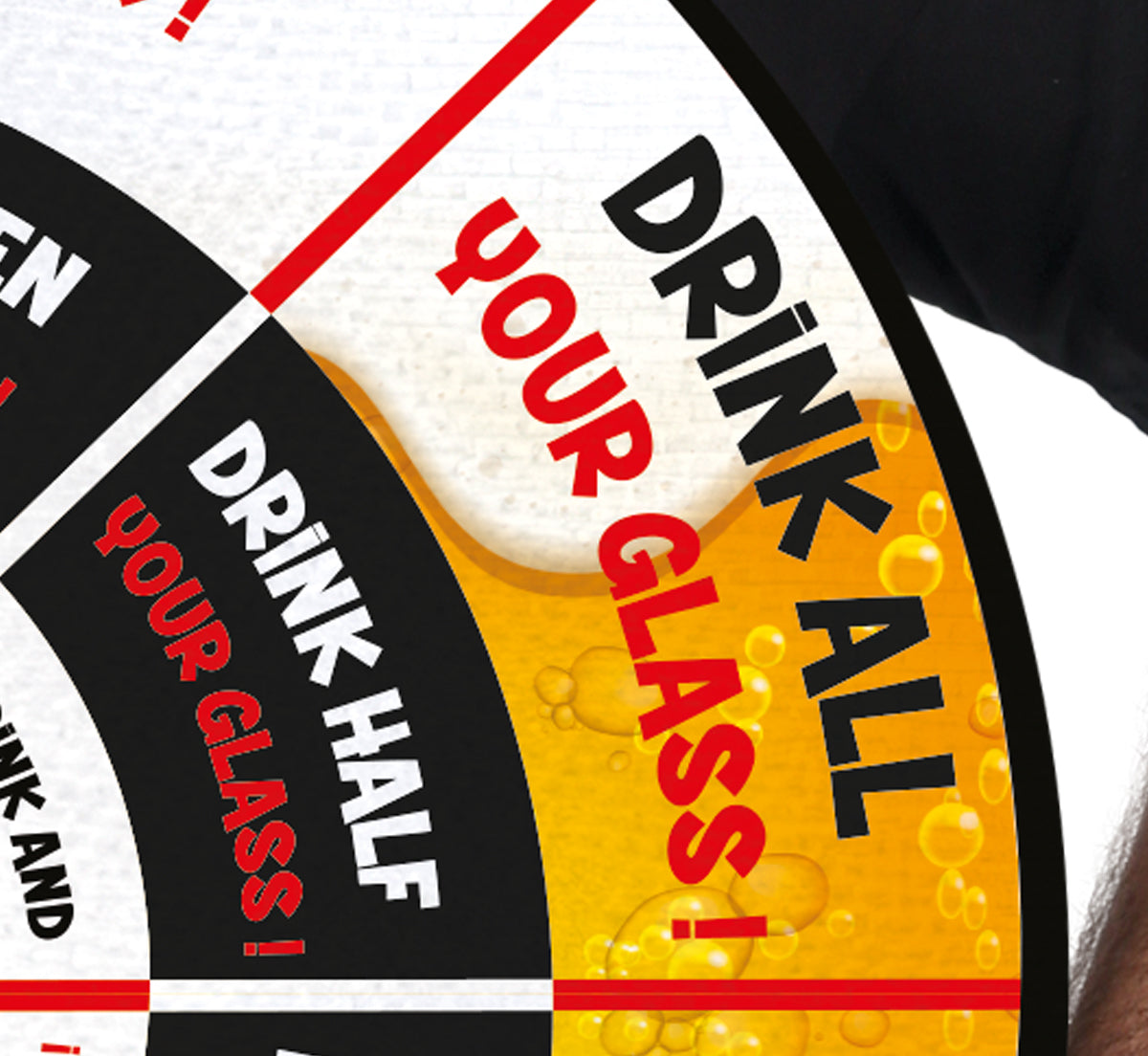 GP89055 – Junggesellenabschied Trinkspiel Party Spaß – Größe: 52 - 54 (L) – Farbe: Gelb / Weiß