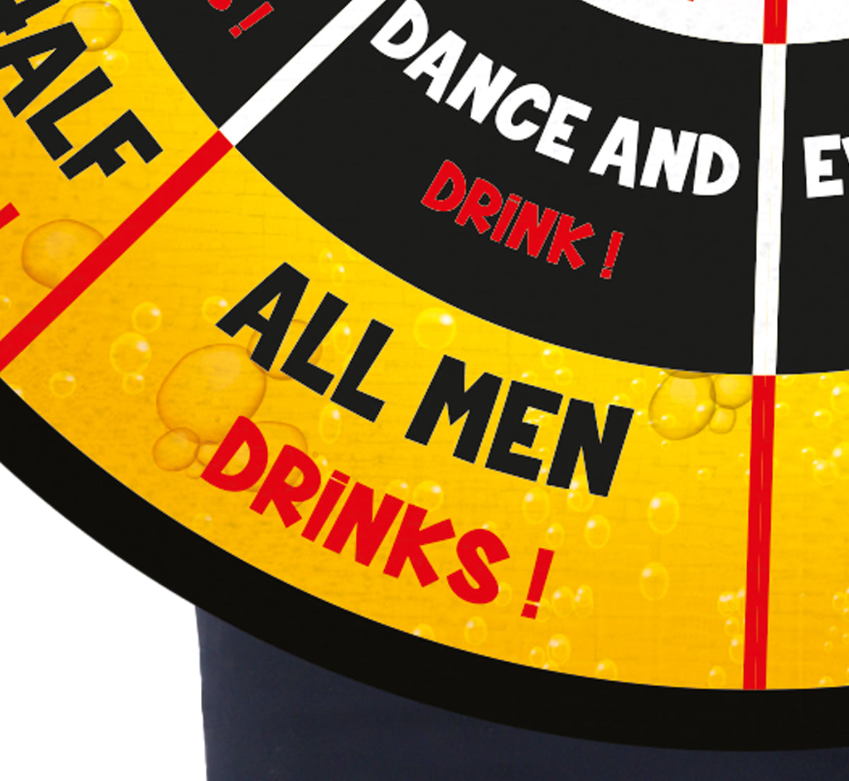 GP89055 – Junggesellenabschied Trinkspiel Party Spaß – Größe: 52 - 54 (L) – Farbe: Gelb / Weiß