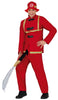 GP89059 – Feuerwehrmann Feier Ensemble Kostüm Rot – Größe: 48 - 50 (M), 52 - 54 (L) – Farbe: Rot
