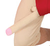 GP89061 – Rettungsschwimmer Spaß Kostüm – Größe: 48 - 50 (M), 52 - 54 (L) – Farbe: Rot / Beige