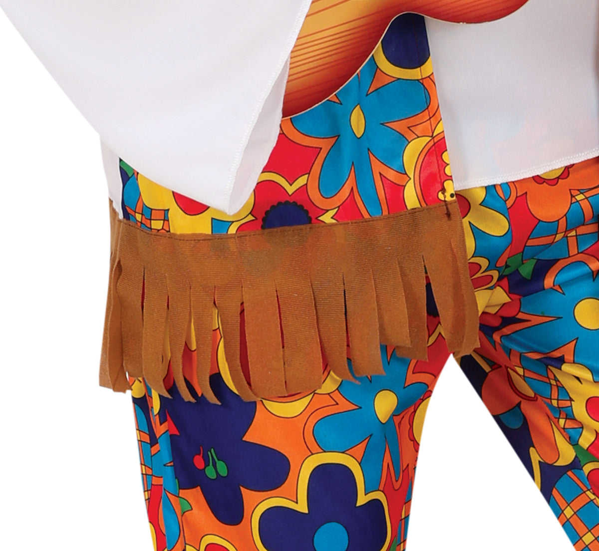 GP89063 – Hippie Vintage Blumen Power Kostüm – Größe: 48 - 50 (M), 52 - 54 (L) – Farbe: Mehrfarbig