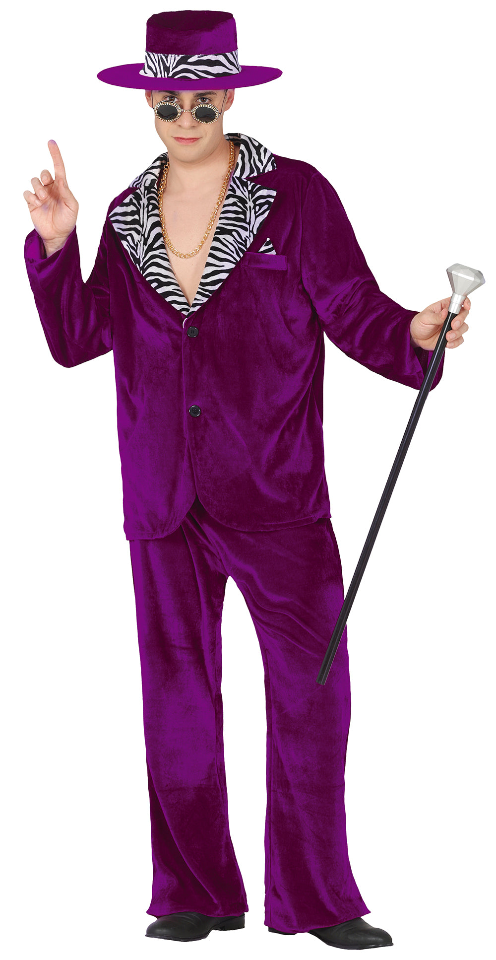 GP89065 – Weltkulturen Karneval Glamour Look – Größe: 48 - 50 (M), 52 - 54 (L) – Farbe: Lila