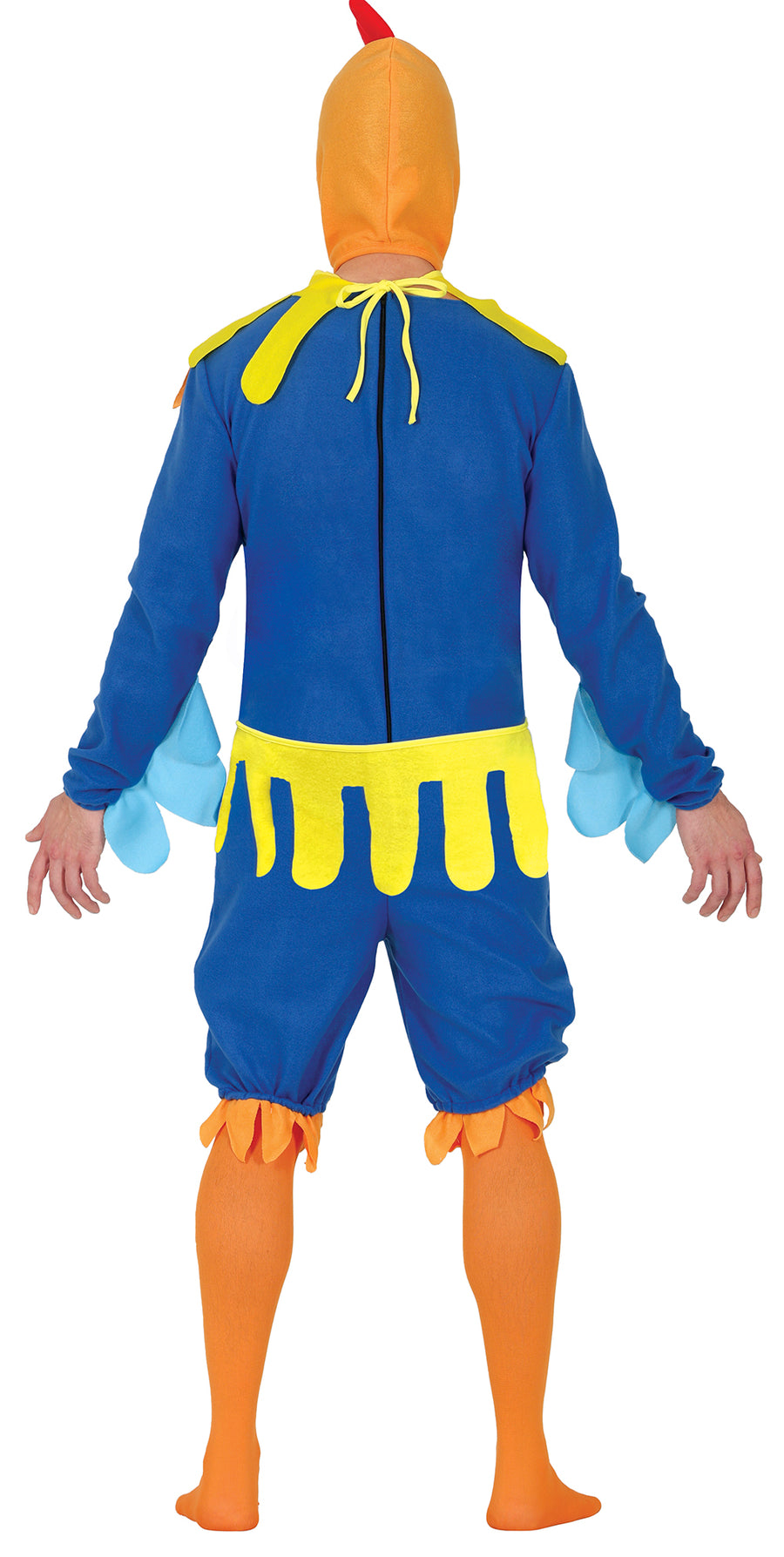 GP89074 – Tierischer Karneval Spaß Kostüm Blauer Hahn – Größe: 48 - 50 (M), 52 - 54 (L) – Farbe: Blau, Ansicht 2