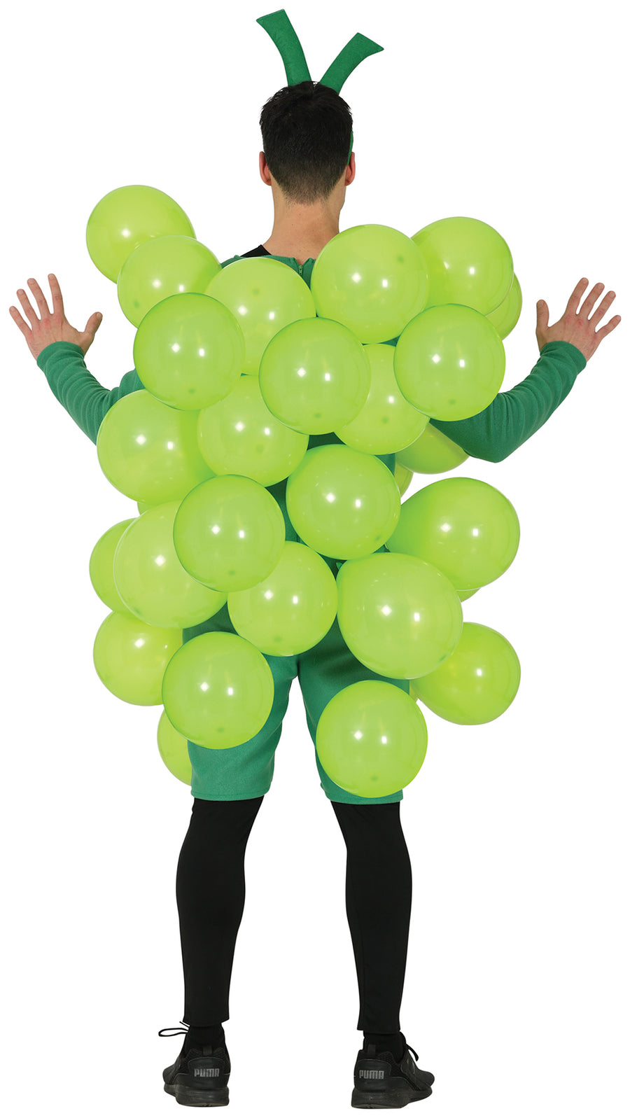 GP89076 – Silvester Partykostüm Trauben Outfit – Größe: 52 - 54 (L) – Farbe: GrÜn, Ansicht 2