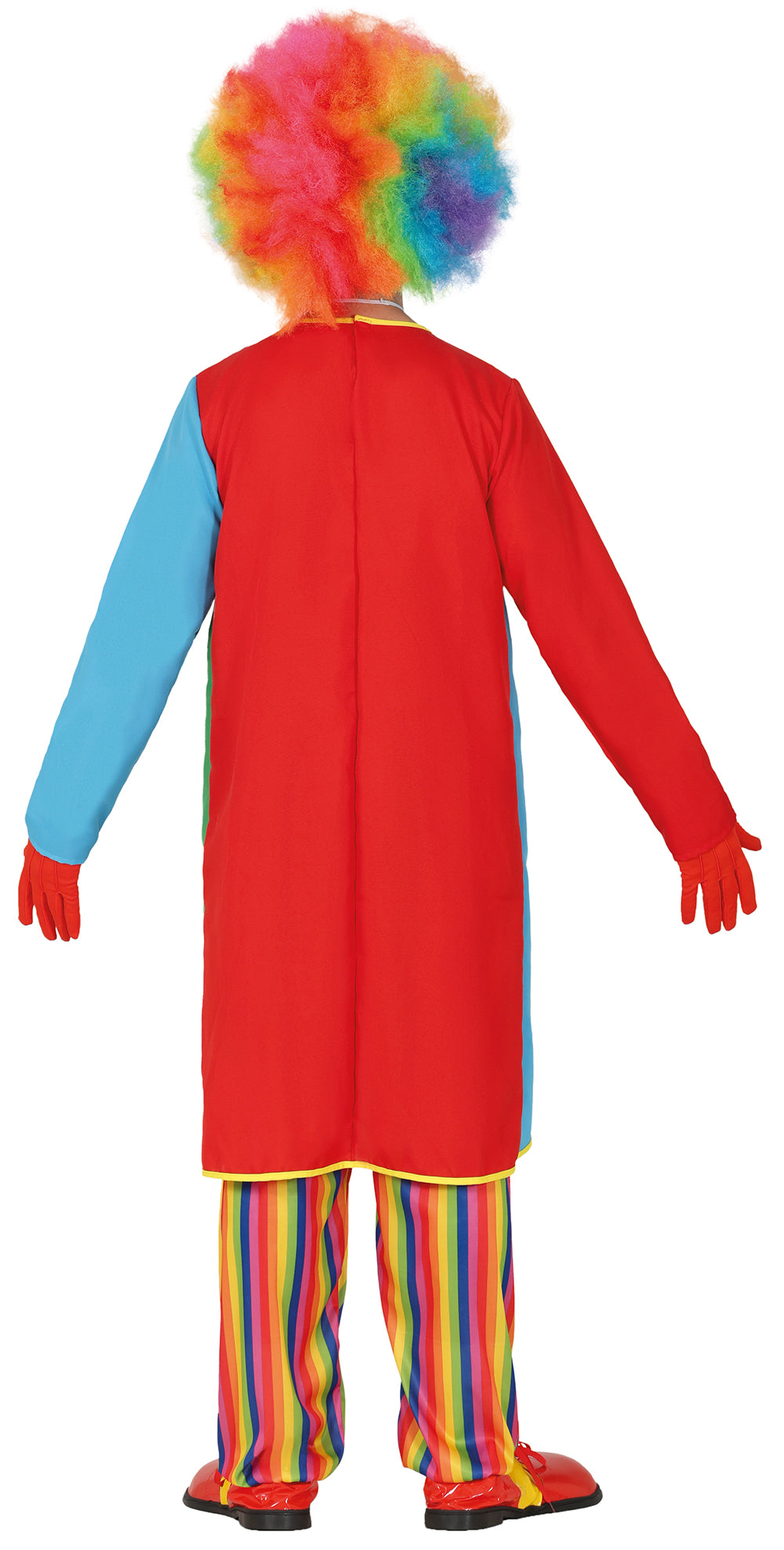 GP89080 – Clown Karnevalsheld Bunter Spaßmacher Kostüm – Größe: 48 - 50 (M), 52 - 54 (L) – Farbe: Mehrfarbig