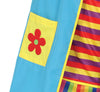 GP89080 – Clown Karnevalsheld Bunter Spaßmacher Kostüm – Größe: 48 - 50 (M), 52 - 54 (L) – Farbe: Mehrfarbig