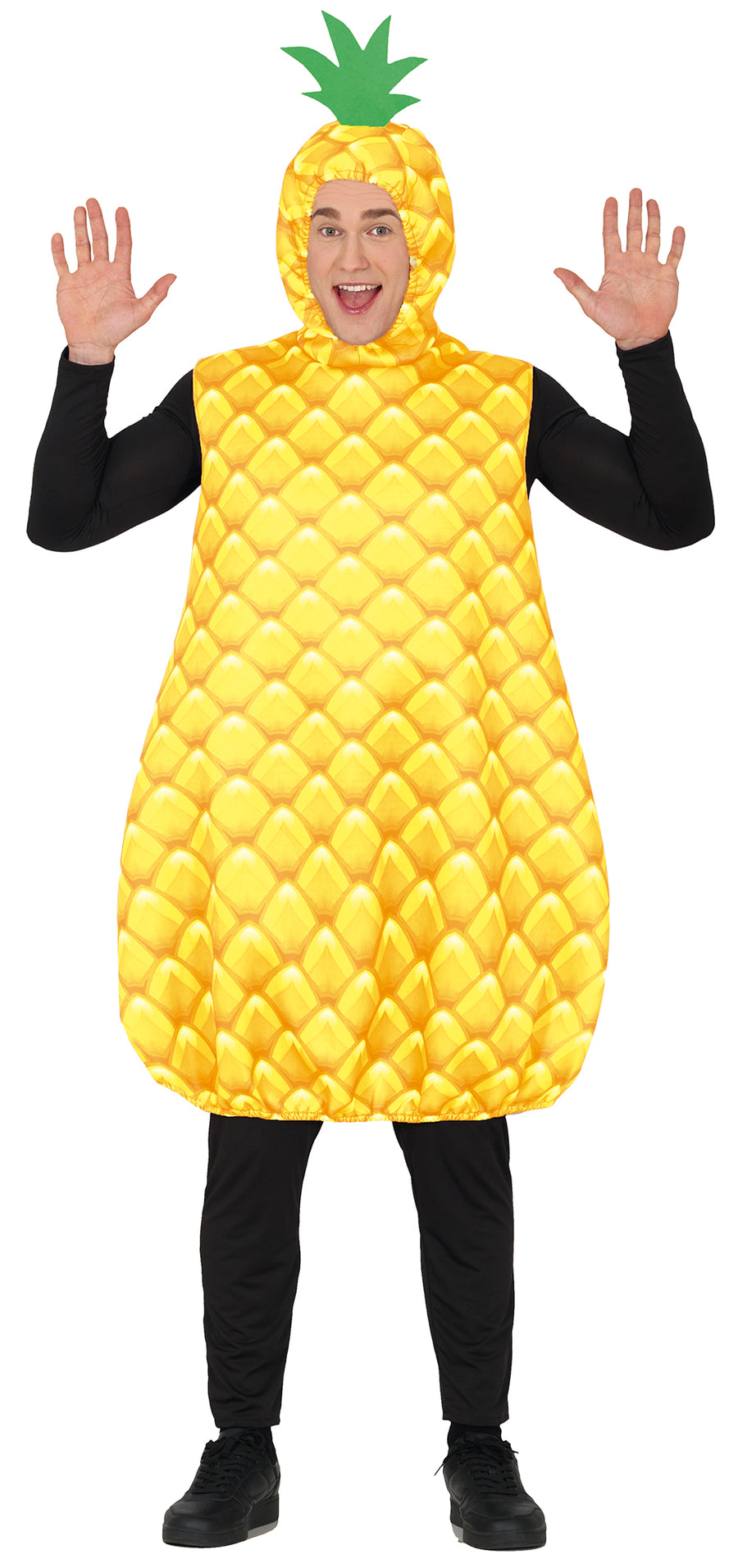Ananas Kostüm für Herren mit Kapuze