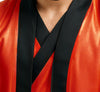 GP89087 – Ninja Krieger Kostüm Rot Samurai – Größe: 48 - 50 (M), 52 - 54 (L) – Farbe: Rot / Schwarz