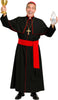 GP89089 – Priester Kardinal Kostüm Set Stola – Größe: 52 - 54 (L) – Farbe: Schwarz